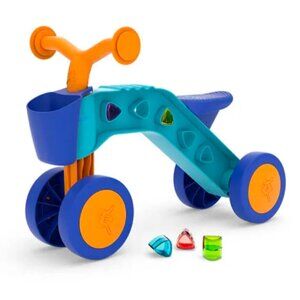 Chillafish Itsibitsi Blocks 4-Wheel First Ride-On - Light Blue/Orange